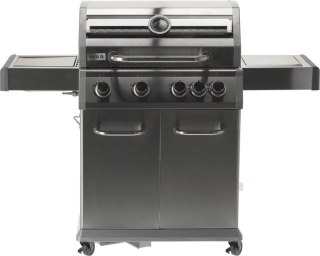 GRILL GAZOWY 4+1 STAL NIERDZEWNA 14.2KW, Z SZYBĄ