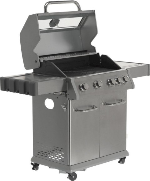GRILL GAZOWY 4+1 STAL NIERDZEWNA 14.2KW, Z SZYBĄ GRILL GAZOWY 4+1 STAL NIERDZEWNA 14.2KW, Z SZYBĄ