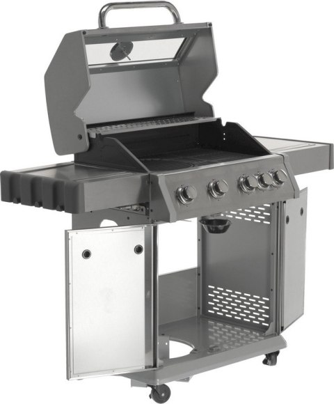 GRILL GAZOWY 4+1 STAL NIERDZEWNA 14.2KW, Z SZYBĄ GRILL GAZOWY 4+1 STAL NIERDZEWNA 14.2KW, Z SZYBĄ