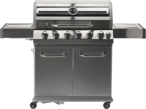 GRILL GAZOWY 6+1 STAL NIERDZEWNA 20.5KW, Z SZYBĄ GRILL GAZOWY 6+1 STAL NIERDZEWNA 20.5KW, Z SZYBĄ