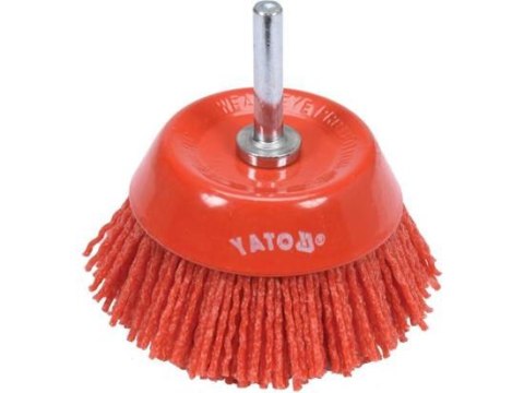 SZCZOTKA TARCZOWA 75MM NYLON TRZPIEŃ 6MM SZCZOTKA TARCZOWA 75MM NYLON TRZPIEŃ 6MM