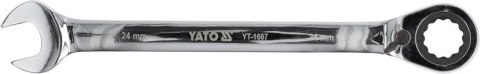 KLUCZ PŁASKO-OCZKOWY Z GRZECHOTKĄ 24MM KLUCZ PŁASKO-OCZKOWY Z GRZECHOTKĄ 24MM
