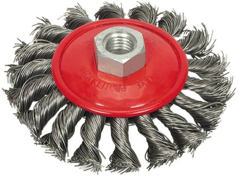 SZCZOTKA TARCZOWA 100MM DRUT SPLATANY SZCZOTKA TARCZOWA 100MM DRUT SPLATANY
