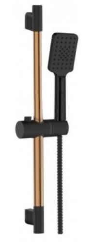 ZESTAW NATRYSKOWY NA DRĄŻKU MIDNIGHT 3F INVENA TREND, BLACK ZESTAW NATRYSKOWY NA DRĄŻKU MIDNIGHT 3F INVENA TREND, BLACK