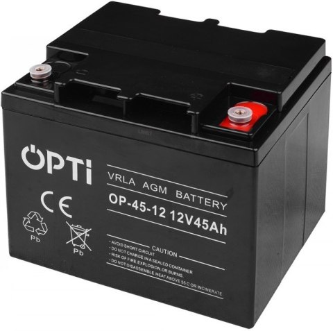AKUMULATOR AGM OPTI 12V 45 AH AKUMULATOR AGM OPTI 12V 45 AH