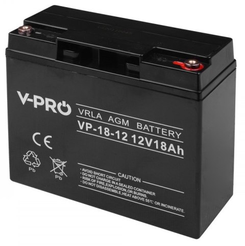 AKUMULATOR AGM VPRO 12V 18 AH AKUMULATOR AGM VPRO 12V 18 AH