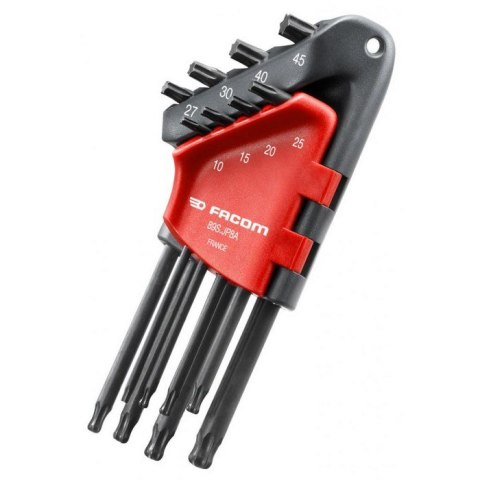ZESTAW KLUCZY TRZPIENIOWYCH TORX, DŁUGICH Z KULKĄ,T10-T45 ZESTAW KLUCZY TRZPIENIOWYCH TORX, DŁUGICH Z KULKĄ,T10-T45