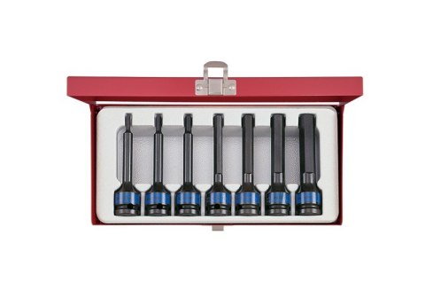 ZESTAW NASADEK UDAROWYCH,KOŃC.HEX 1/2'' DŁUGIE 4-14 MM 7 SZT ZESTAW NASADEK UDAROWYCH,KOŃC.HEX 1/2'' DŁUGIE 4-14 MM 7 SZT