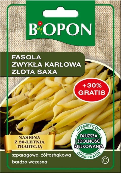 FASOLA ZWYKŁA KARŁOWA. ZŁOTA SAXA 0.22G FASOLA ZWYKŁA KARŁOWA. ZŁOTA SAXA 0.22G