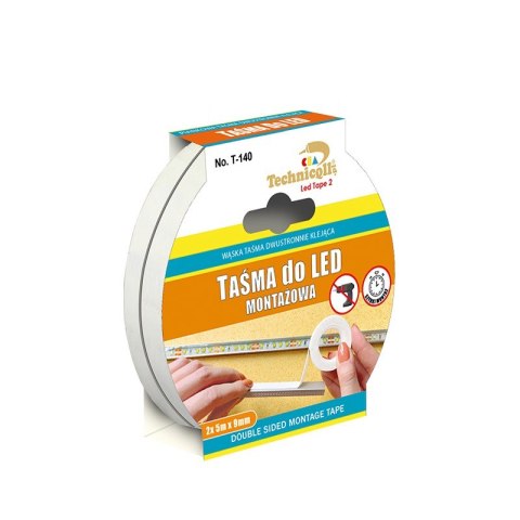 TAŚMA MONTAŻOWA DO LED 2*5M*9MM TAŚMA MONTAŻOWA DO LED 2*5M*9MM
