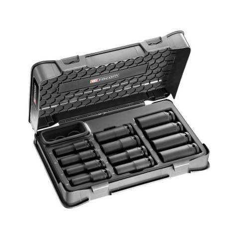 ZESTAW NASADEK UDAROWYCH 1/2'', 6-KĄTNYCH, 10-24MM ZESTAW NASADEK UDAROWYCH 1/2'', 6-KĄTNYCH, 10-24MM