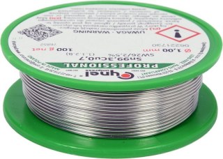 DRUT LUTOWNICZY BEZOŁOWIOWY Z TOPNIKIEM NA SZPULI 1.0MM,100G