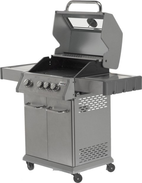 GRILL GAZOWY 3+1 STAL NIERDZEWNA 11.5KW, SZYBA GRILL GAZOWY 3+1 STAL NIERDZEWNA 11.5KW, SZYBA