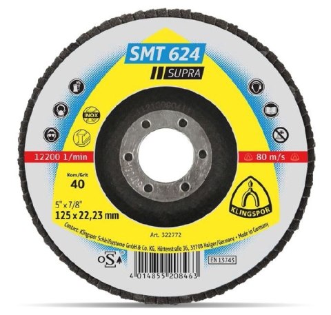 LAMELKA SMT624 GRANULACJA 40 180MM 322784 LAMELKA SMT624 GRANULACJA 40 180MM 322784