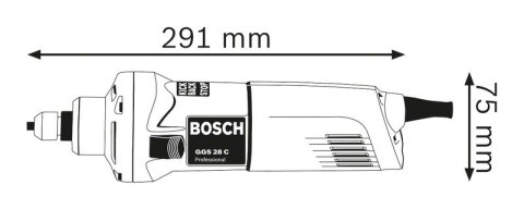 SZLIFIERKA PROSTA GGS 28 C 600W SZLIFIERKA PROSTA GGS 28 C 600W