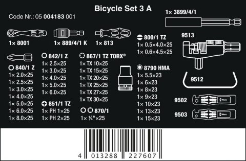ZESTAW NARZĘDZI DO NAPRAWY ROWERÓW BICYCLE SET 3 A 40 CZĘŚĆ ZESTAW NARZĘDZI DO NAPRAWY ROWERÓW BICYCLE SET 3 A 40 CZĘŚĆ
