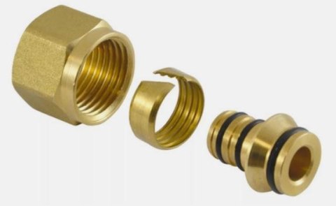 ZŁĄCZKA ZACISKOWA 1/2 DO RUR WIELOWARSTW.16X2MM 2 SZT ZŁĄCZKA ZACISKOWA 1/2 DO RUR WIELOWARSTW.16X2MM 2 SZT