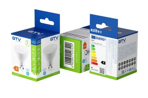 ŻARÓWKA LED SMD GU10 BIAŁY CIEPŁY 3.5W 250V KĄT ŚW.120*350LM ŻARÓWKA LED SMD GU10 BIAŁY CIEPŁY 3.5W 250V KĄT ŚW.120*350LM