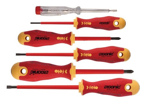 ZESTAW 5 WKRĘTAKÓW FELO ERGONIC VDE + PRÓBNIK ZESTAW 5 WKRĘTAKÓW FELO ERGONIC VDE + PRÓBNIK