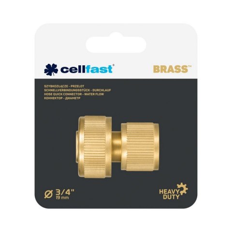 SZYBKOZŁĄCZE 3/4''- PRZELOT BRASS SZYBKOZŁĄCZE 3/4''- PRZELOT BRASS