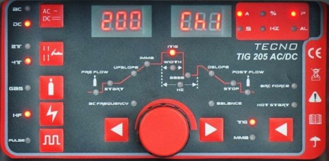 SPAWARKA INWERTOROWA TECNOTIG 205 AC/DC PULSE DIGITAL SPAWARKA INWERTOROWA TECNOTIG 205 AC/DC PULSE DIGITAL