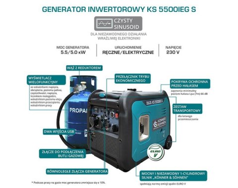 AGREGAT INWENTOROWY BENZYNA/LPG 5.5 KW