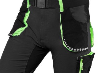 KRÓTKIE SPODENKI PREMIUM, 4 WAY STRETCH CZARNE ROZMIAR XS