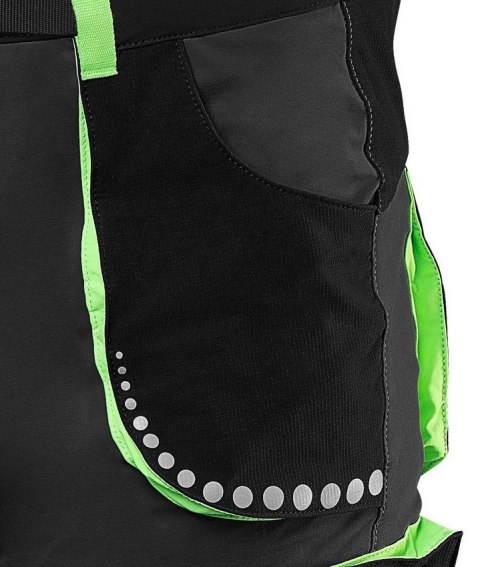 KRÓTKIE SPODENKI PREMIUM, 4 WAY STRETCH CZARNE ROZMIAR XS