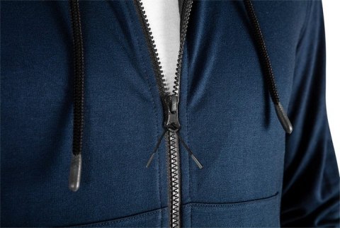 BLUZA ROZPINANA Z KAPTUREM COMFORT GRANATOWA ROZMIAR L