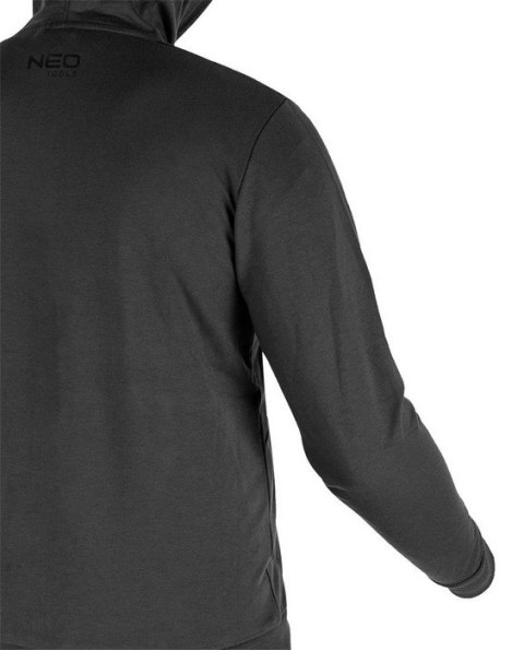 BLUZA ROZPINANA Z KAPTUREM COMFORT SZARA ROZMIAR L