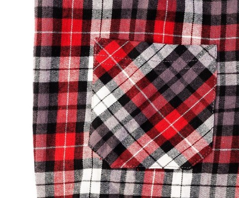 KOSZULA FLANELOWA KRATA CZERWONO-CZARNO-BIAŁA ROZMIAR M KOSZULA FLANELOWA KRATA CZERWONO-CZARNO-BIAŁA ROZMIAR M