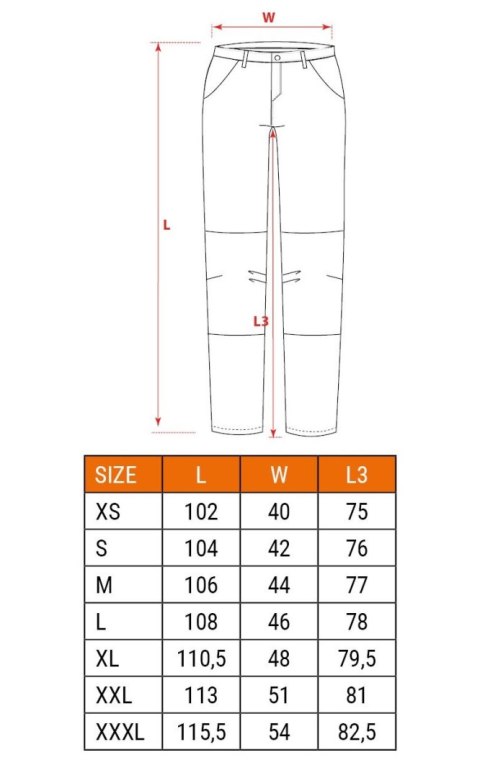 SPODNIE ROBOCZE DO PASA 100% BAWEŁNA ROZMIAR XXL SPODNIE ROBOCZE DO PASA 100% BAWEŁNA ROZMIAR XXL