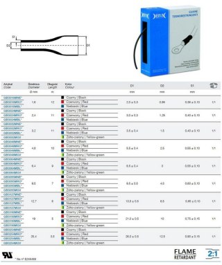 RURKA TERMOKURCZLIWA 9.5/4.5 NIEBIESKA 7M PUDEŁKO