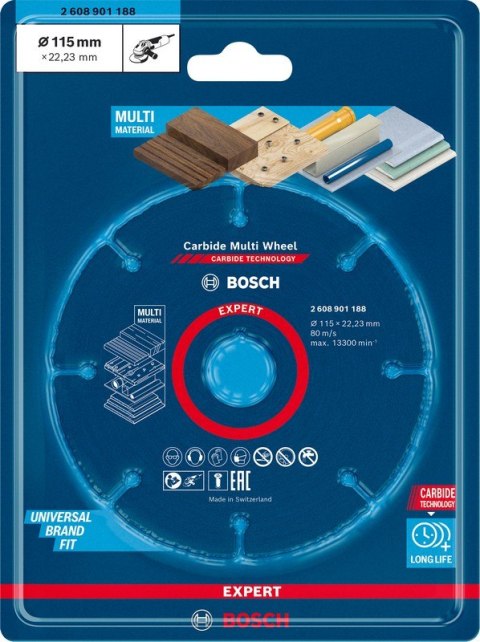 TARCZA UNIWERSALNA EXPERT CARBIDE MULTI WHEEL CMW 115*22MM TARCZA UNIWERSALNA EXPERT CARBIDE MULTI WHEEL CMW 115*22MM
