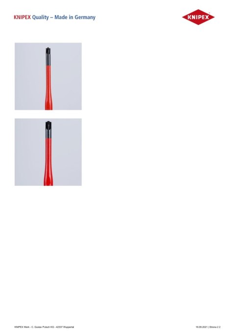WKRĘTAK POZIDRIV SLIM IZOLACJĄ 100 MM PZ2 WKRĘTAK POZIDRIV SLIM IZOLACJĄ 100 MM PZ2