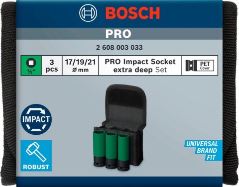 ZESTAW KLUCZY NASADOWYCH 1/2'' XL PRO S 3SZT. ZESTAW KLUCZY NASADOWYCH 1/2'' XL PRO S 3SZT.