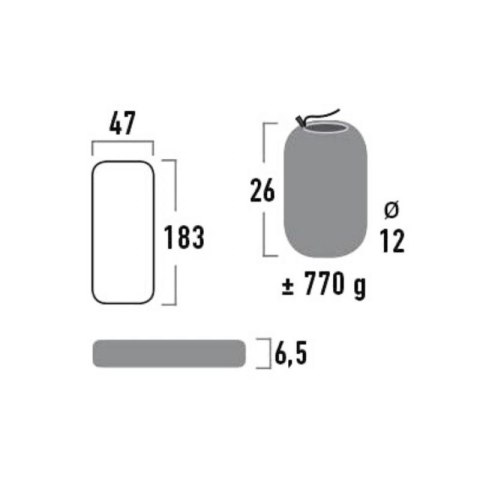 Mata High Peak Tulsa 183x47x6,5cm 41002 Mata High Peak Tulsa 183x47x6,5cm 41002