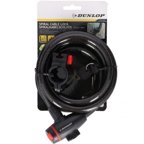 Zapięcie rowerowe Dunlop spiral cable lock 12 mm ST 56376 Zapięcie rowerowe Dunlop spiral cable lock 12 mm ST 56376