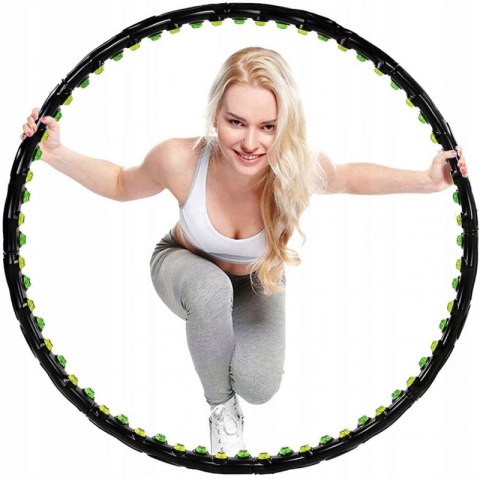 Hula hop z masażem z magnesami 98 cm EB FIT 1030630