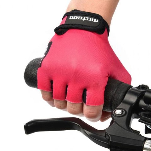 Rękawiczki rowerowe Meteor Pink Jr 26196-26197-26198