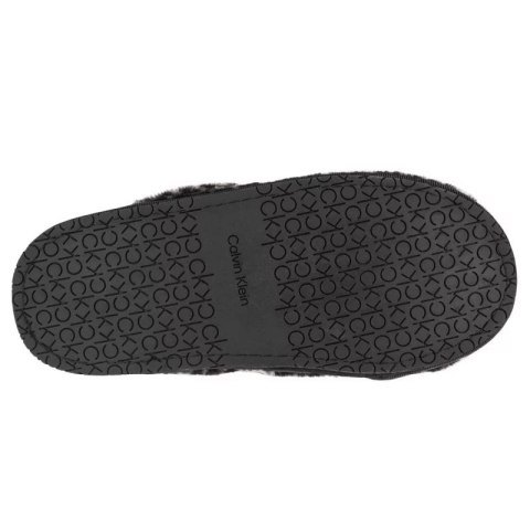 Kapcie Calvin Klein Slipper Mule Fur Mono W HW0HW00536-0GK