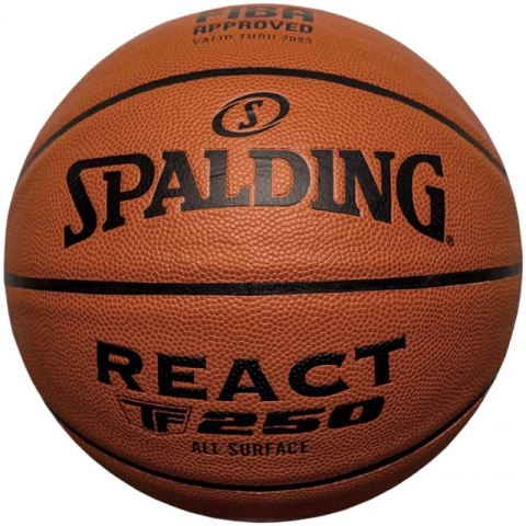 Piłka do koszykówki Spalding React TF-250 Logo Fiba 76967Z Piłka do koszykówki Spalding React TF-250 Logo Fiba 76967Z