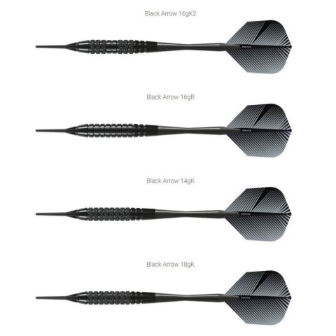 Rzutki Harrows Black Arrow Softip HS-TNK-000013120 Rzutki Harrows Black Arrow Softip HS-TNK-000013120