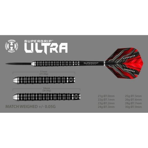 Rzutki Harrows Supergrip Ultra 90% Steeltip HS-TNK-000013890