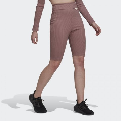 Spodenki adidas Studio Lounge Ribbed Shorts Brudny W HH8503 Spodenki adidas Studio Lounge Ribbed Shorts Brudny W HH8503