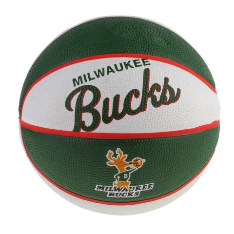 Piłka Wilson NBA Team Retro Milwaukee Bucks Mini Ball WTB3200XBMIL Piłka Wilson NBA Team Retro Milwaukee Bucks Mini Ball WTB3200XBMIL