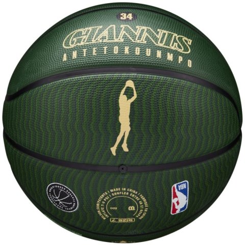 Piłka do koszykówki Wilson NBA Player Icon Giannis Antetokounmpo WZ4006201XB Piłka do koszykówki Wilson NBA Player Icon Giannis Antetokounmpo WZ4006201XB