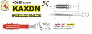 KOŁEK RAMOWY WSZECHSTRONNY KAXDN 14*100MM NYLON