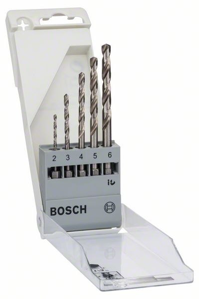 ZESTAW WIERTEŁ HEX DO METALU 2,3,4,5,6MM ZESTAW WIERTEŁ HEX DO METALU 2,3,4,5,6MM