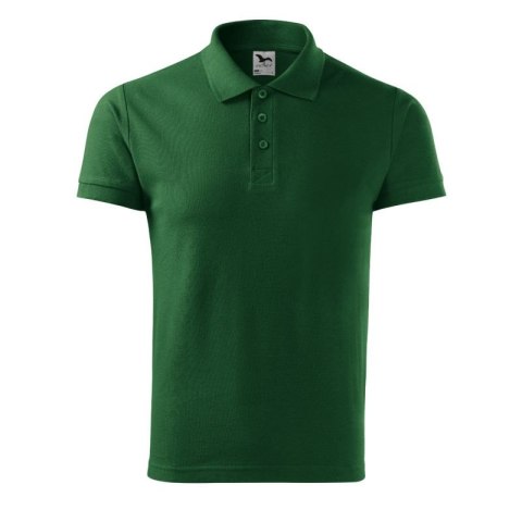 Koszulka polo Malfini Cotton M MLI-21206 zieleń butelkowa Koszulka polo Malfini Cotton M MLI-21206 zieleń butelkowa